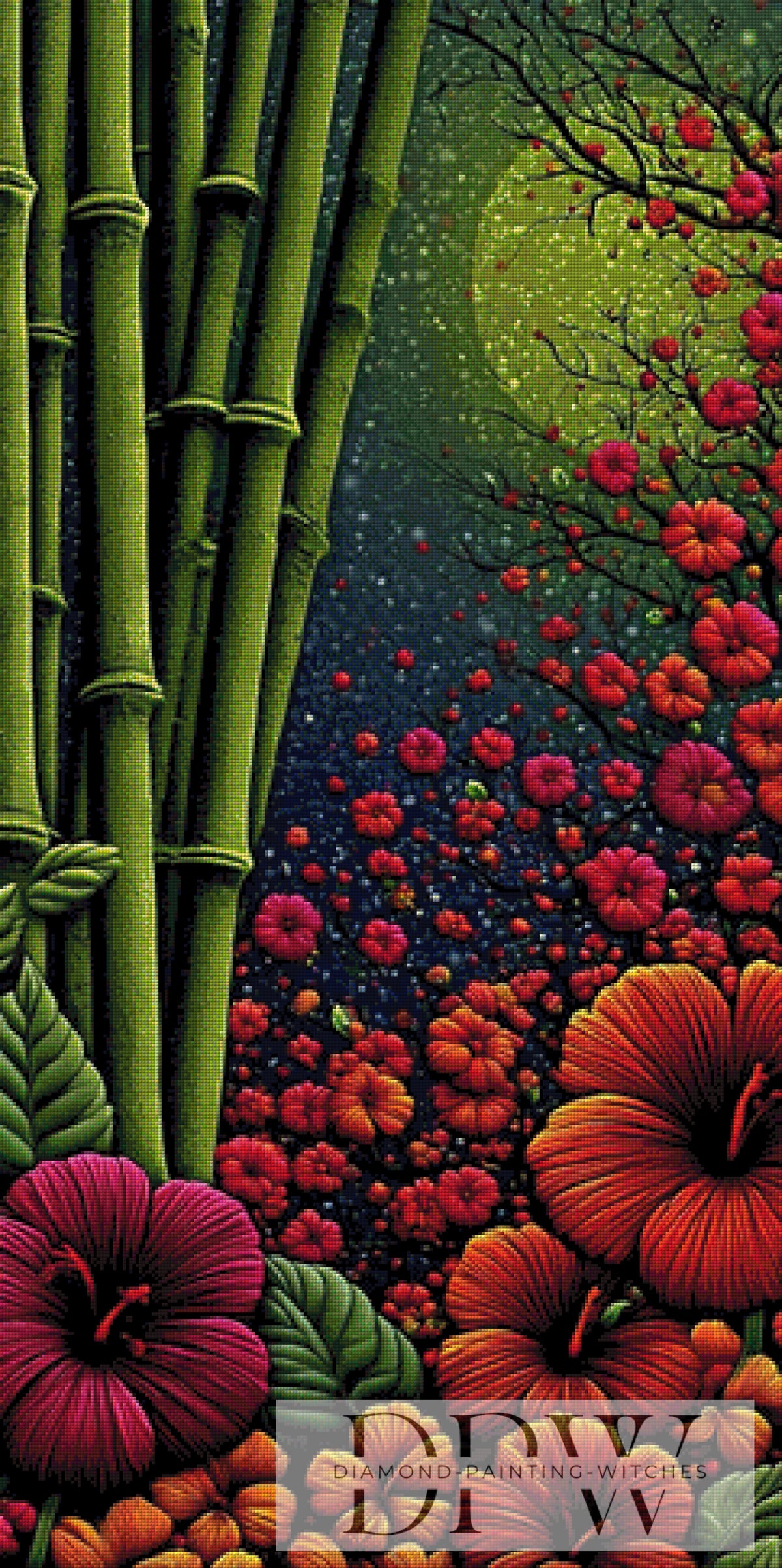 Bamboo Night by QN with 220 colors