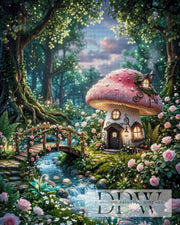 Cozy home, mushroom alone by MistelchensArt with 310 colors
