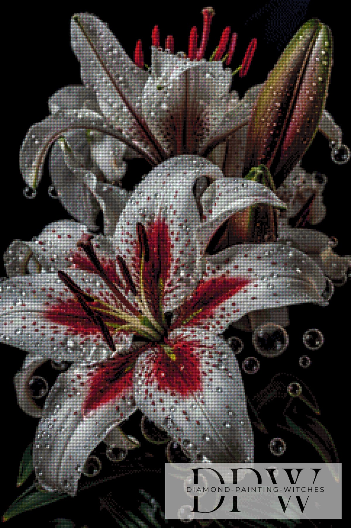 White lilies by theA.art mit 140 Farben