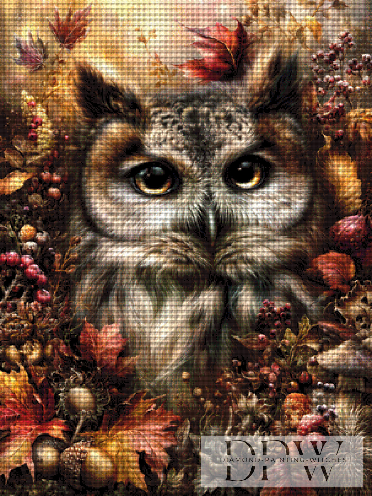 Autumn Owl by CreatiVart with 210 colors