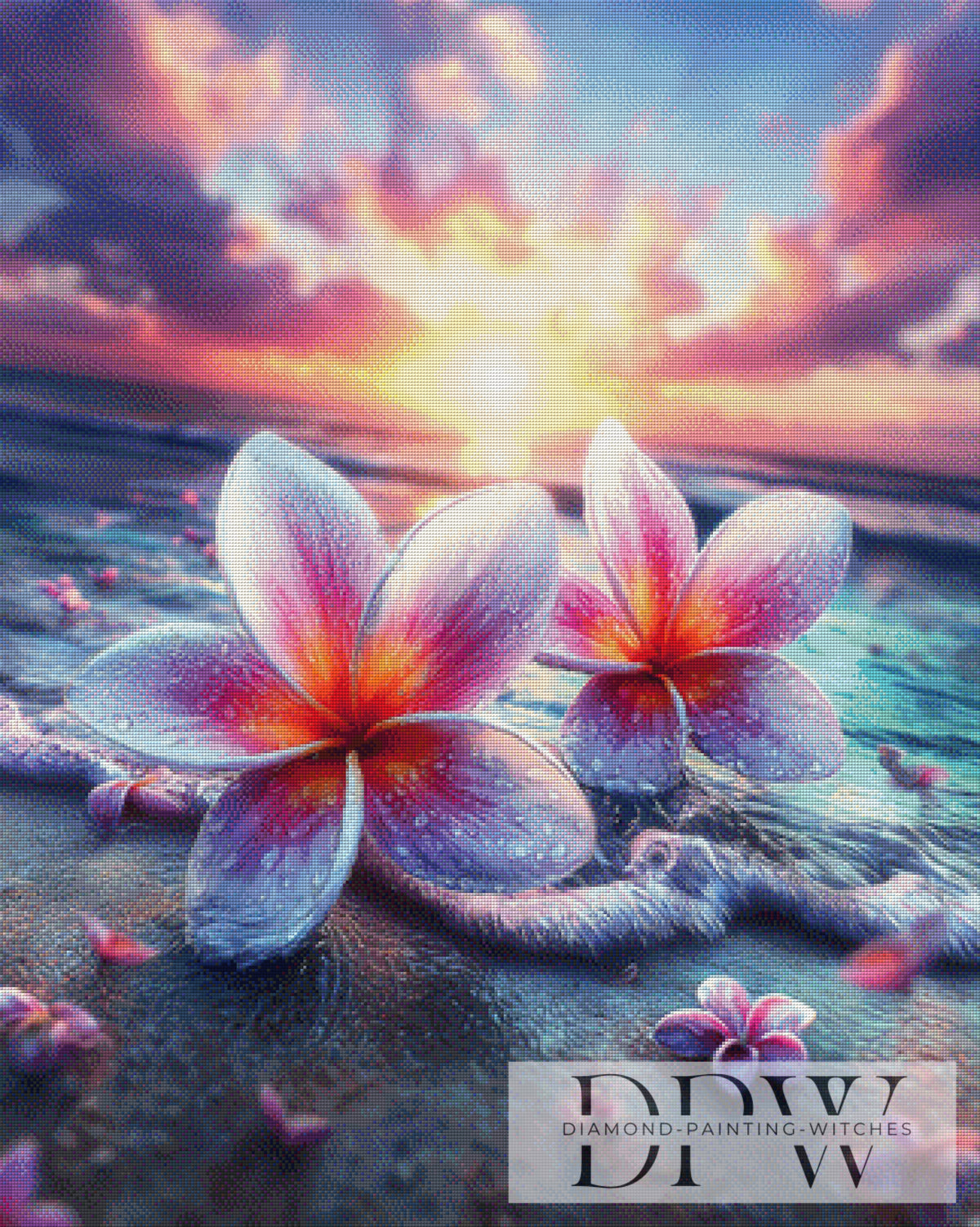 ellufija作「Frangis am Strand」、250色使用