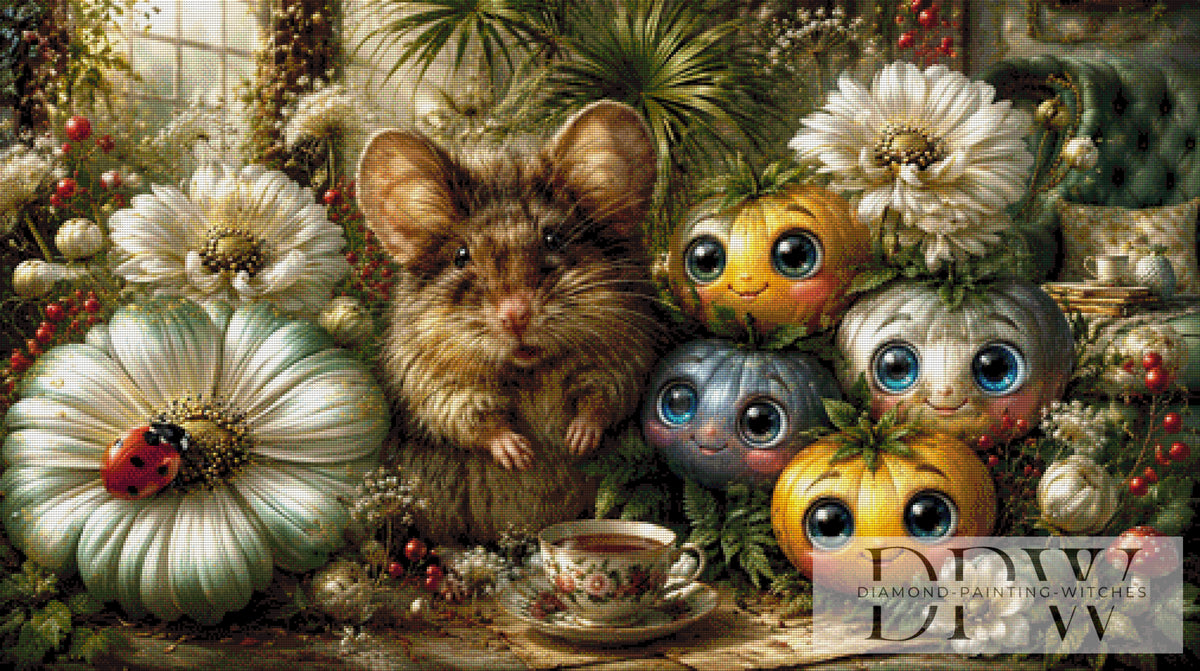 The Mouse and Her Vegetable Friends by CleoDora with 230 colors