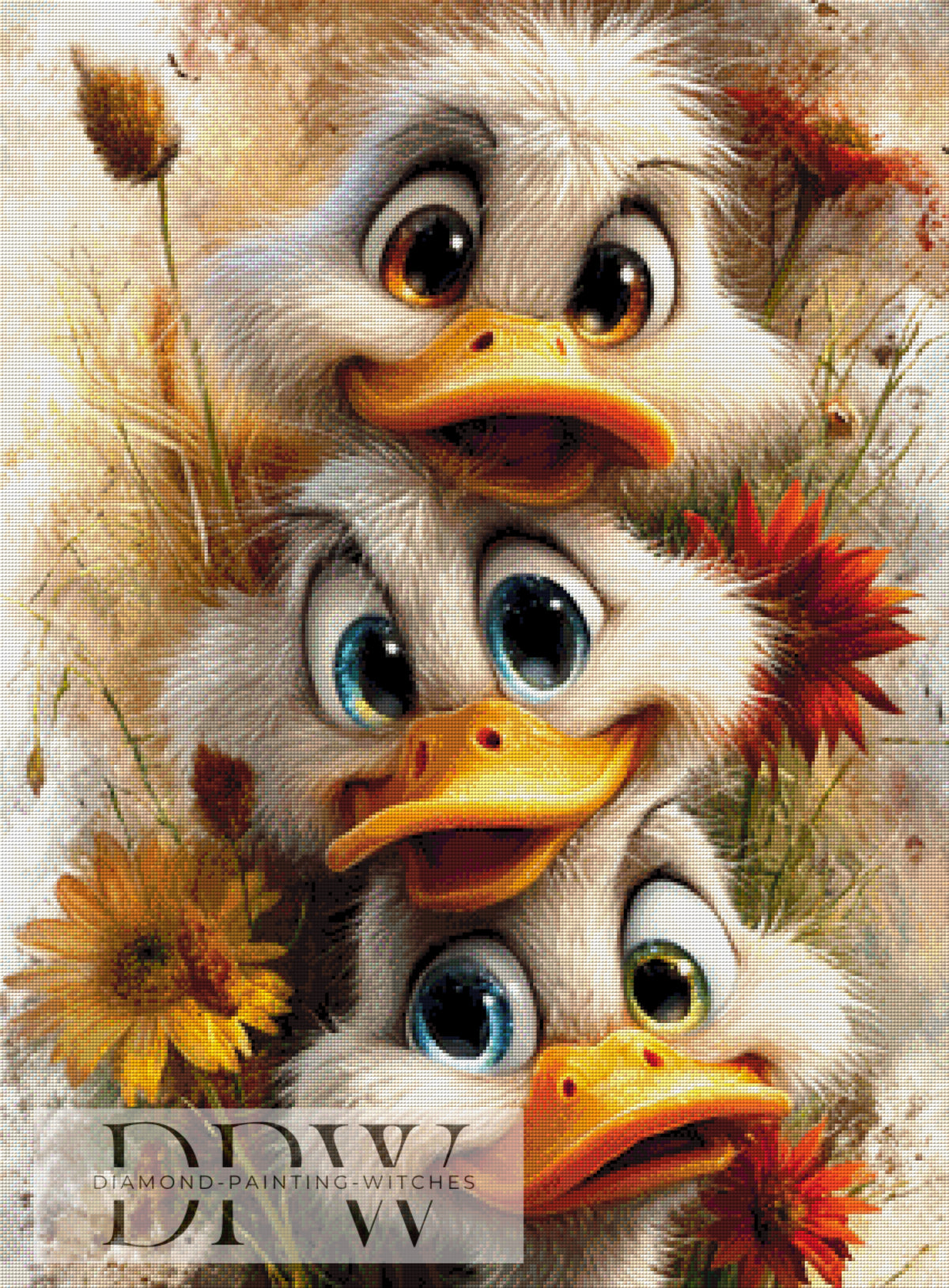 Stacking Ducks I by CreatiVart with 220 colors