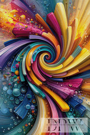 Abstract Tornado by Pixxel Pics mit 400 Farben