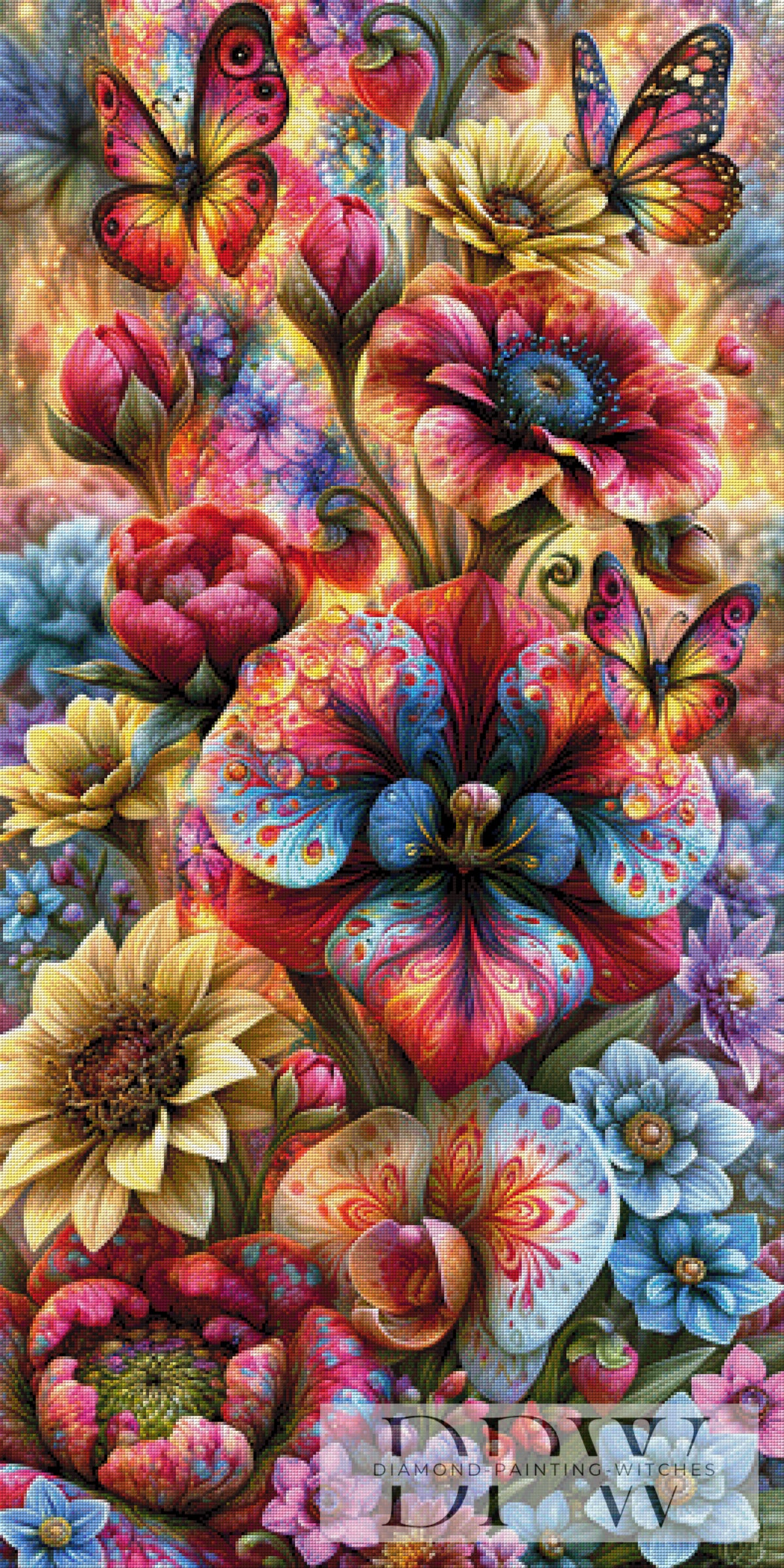 Magic Glitter Blossoms by CreatiVart with 400 colors