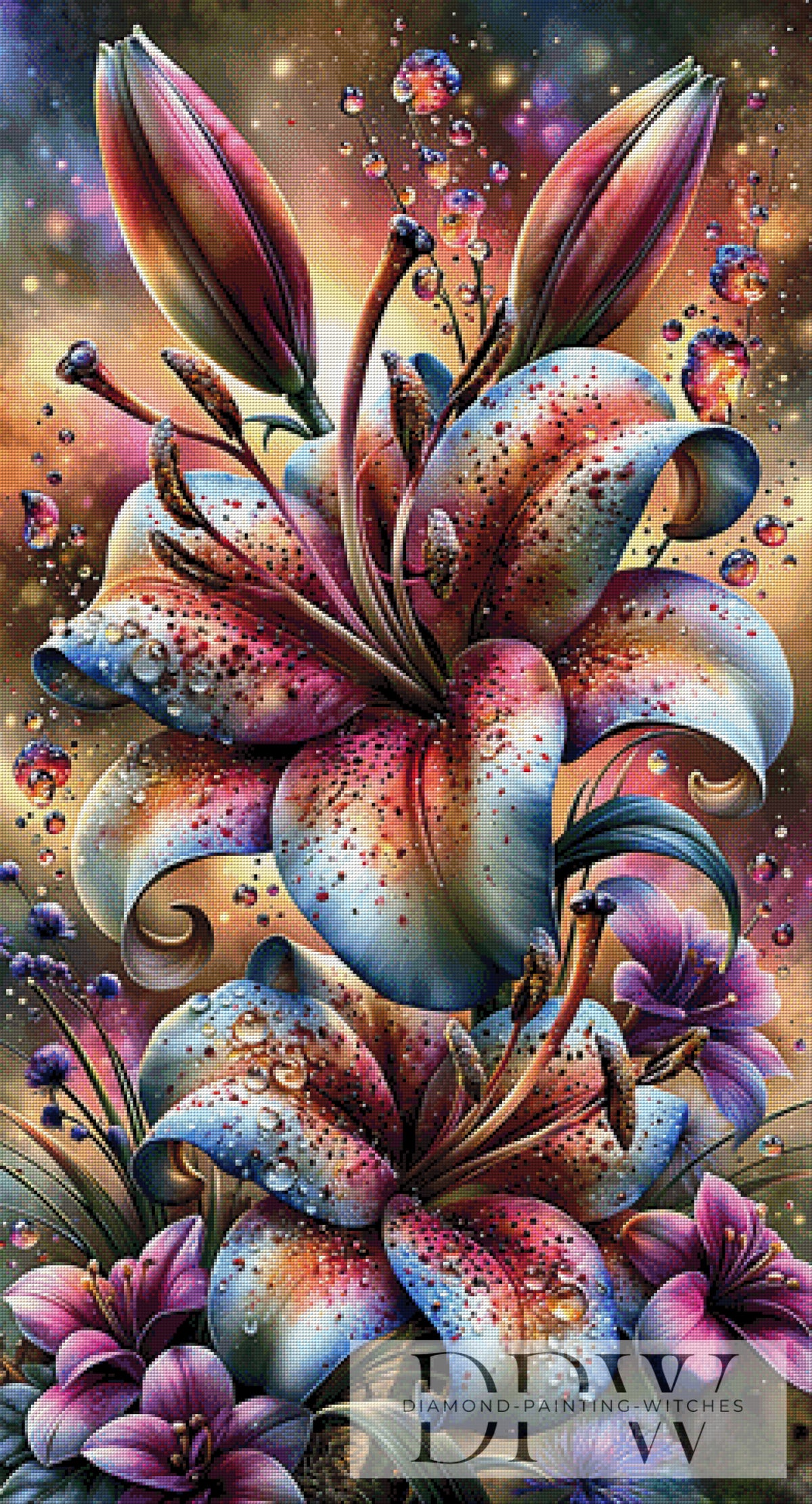 Fairy Lilies by CreatiVart with 350 colors