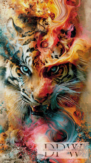Abstract Tiger by Pixxel Pics mit 330 Farben