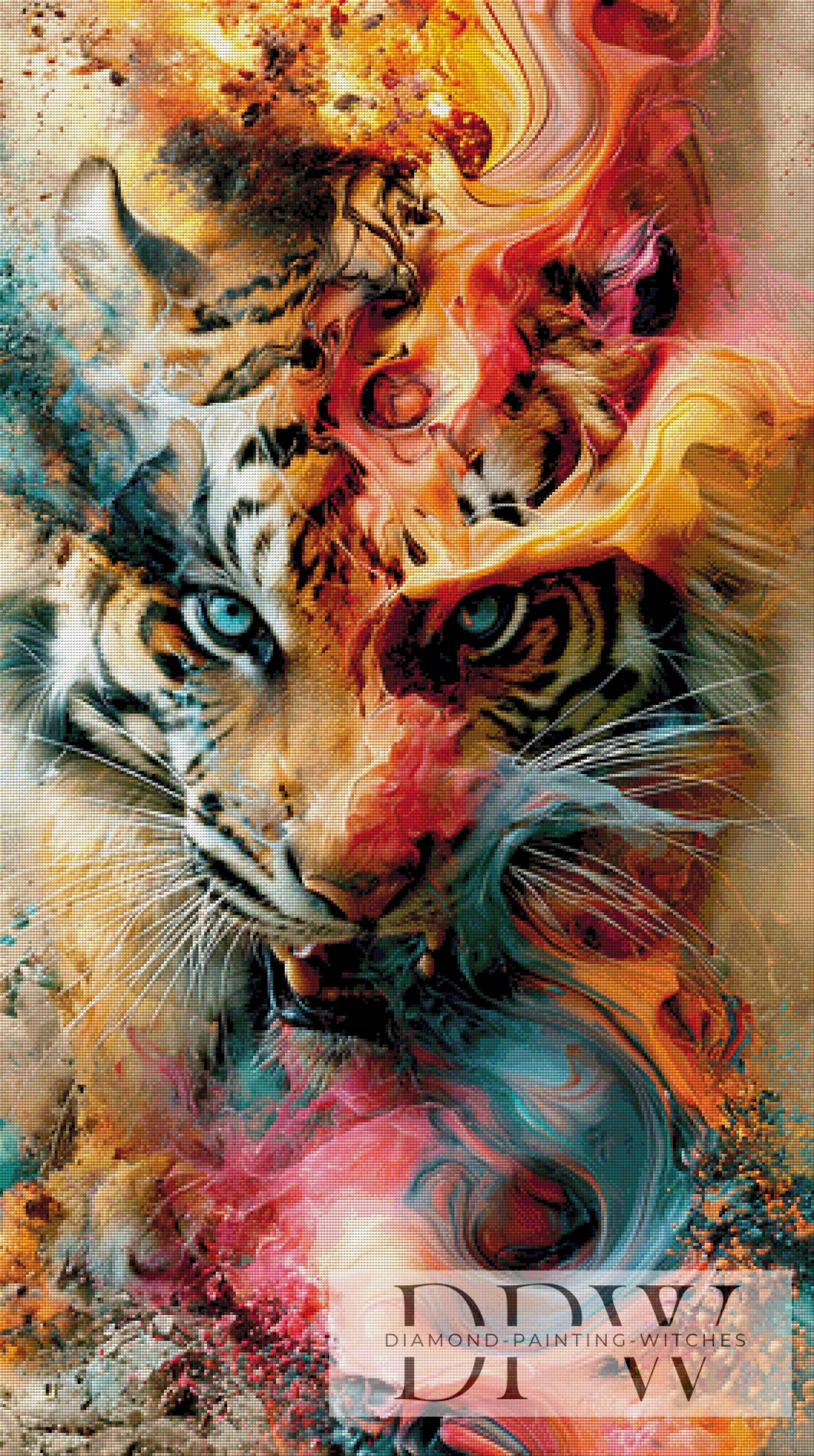Pixxel PicsによるAbstract Tiger（330色）