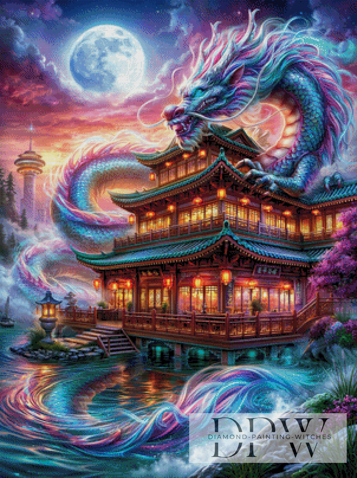 Pagodendrache by Sweet_Loco_AI mit 350 Farben