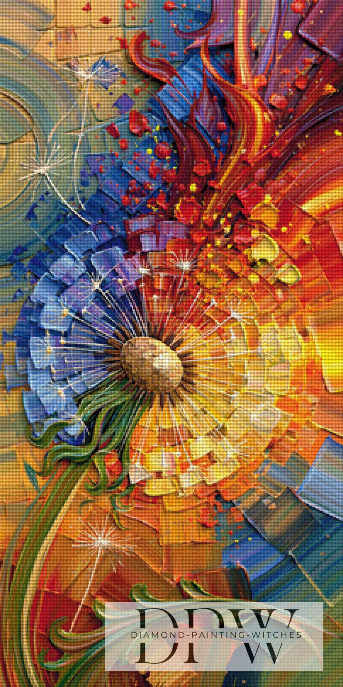 Pixxel PicsによるAbstract Dandelion（350色）