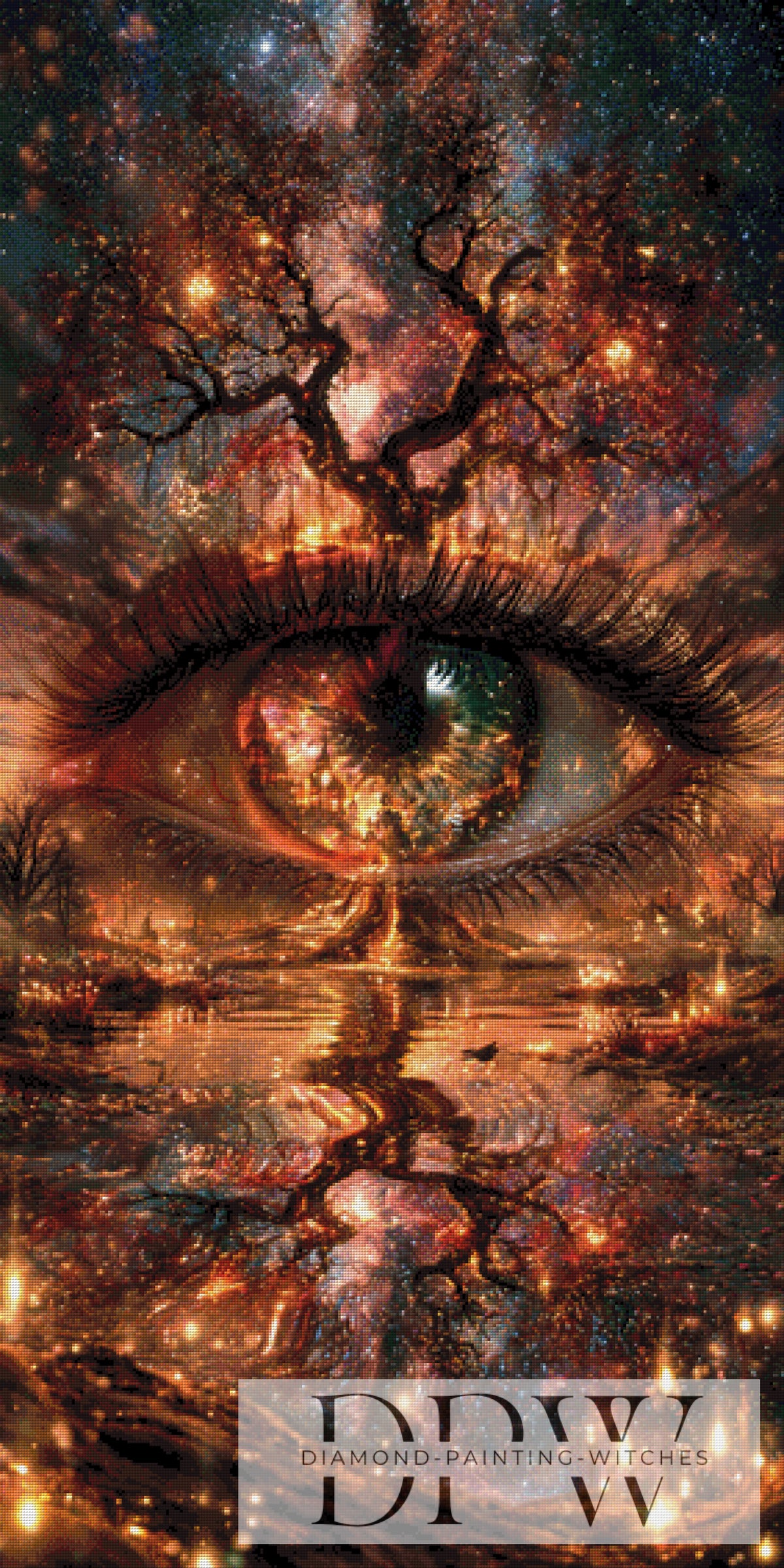 Pixxel Picsによる「Gaze of Rooted Memorys」、200色仕様