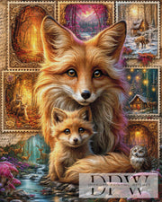 Fox Stamps by Elly_A.I with 330 colors