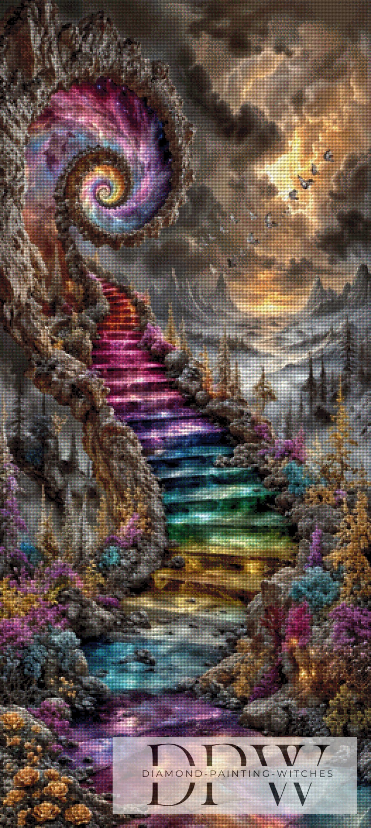 Stairs to unknown world by Pixxel Pics with 320 colors