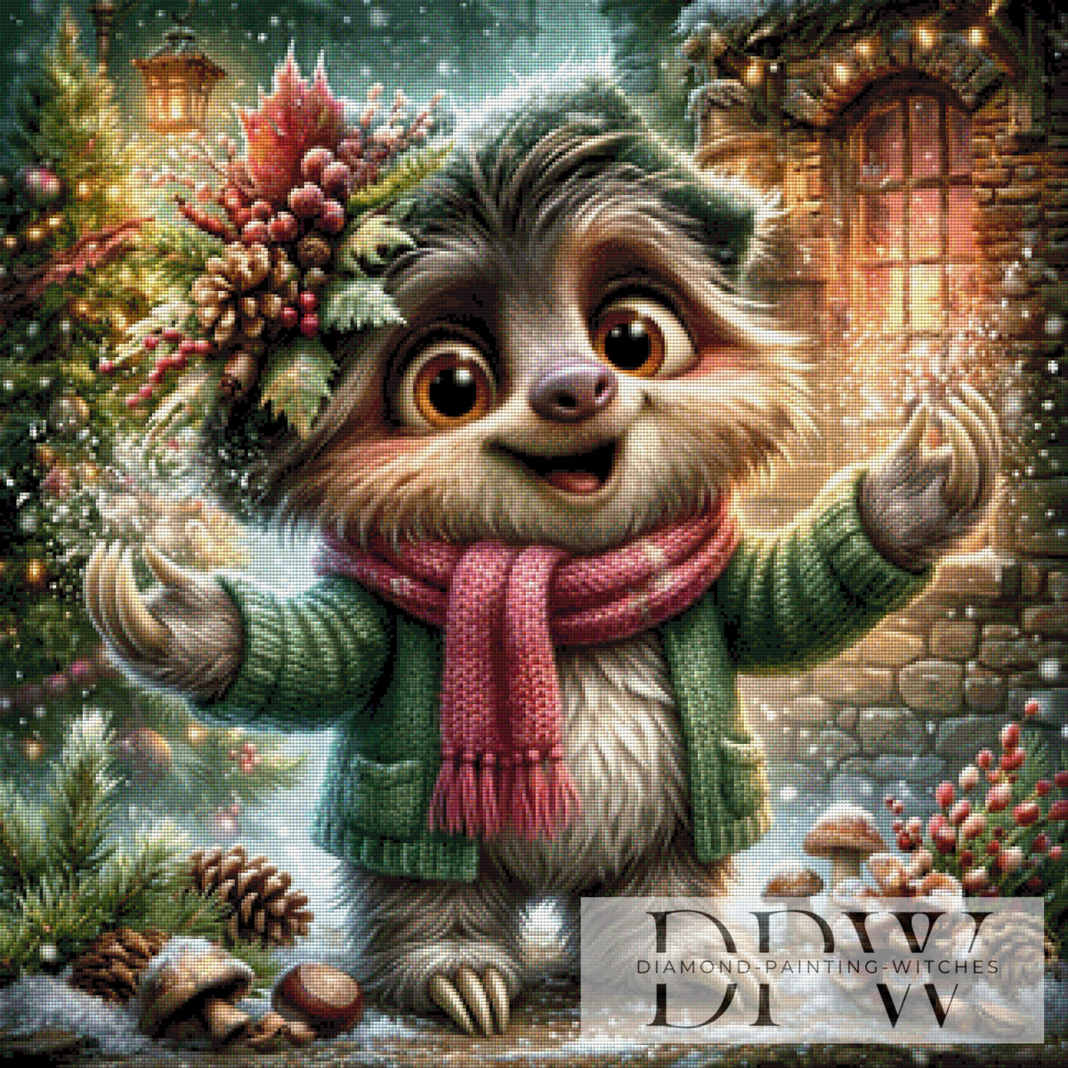 Weihnachtsfaultier by CreatiVart mit 260 Farben