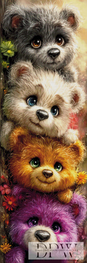 Teddybande I by CreatiVart mit 270 Farben