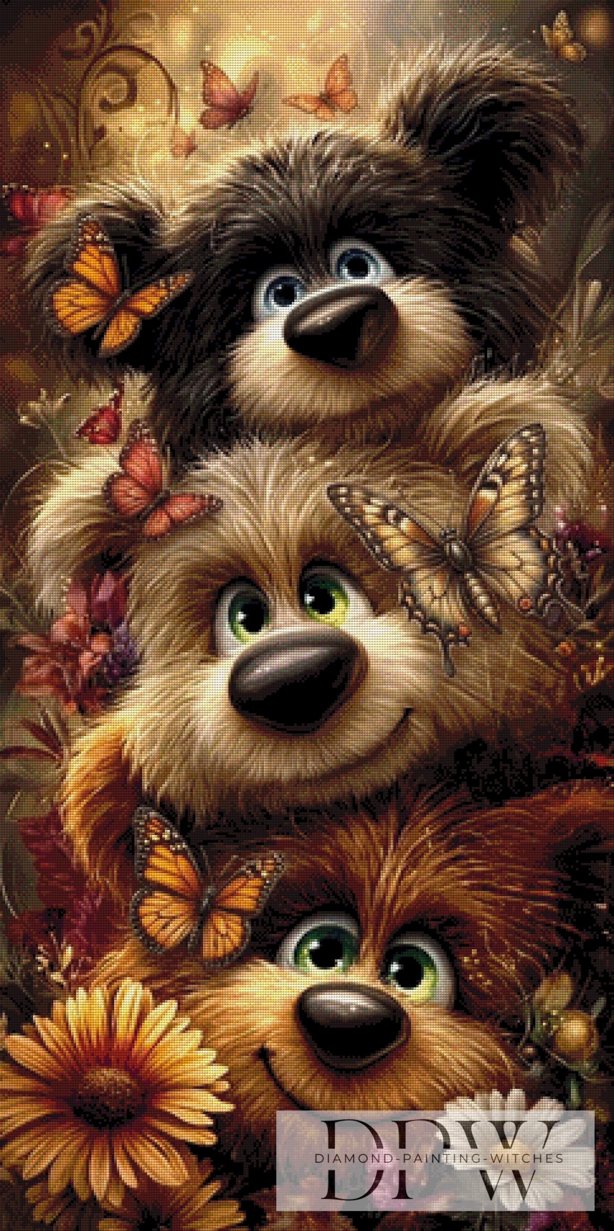 Teddybande II by CreatiVart mit 200 Farben