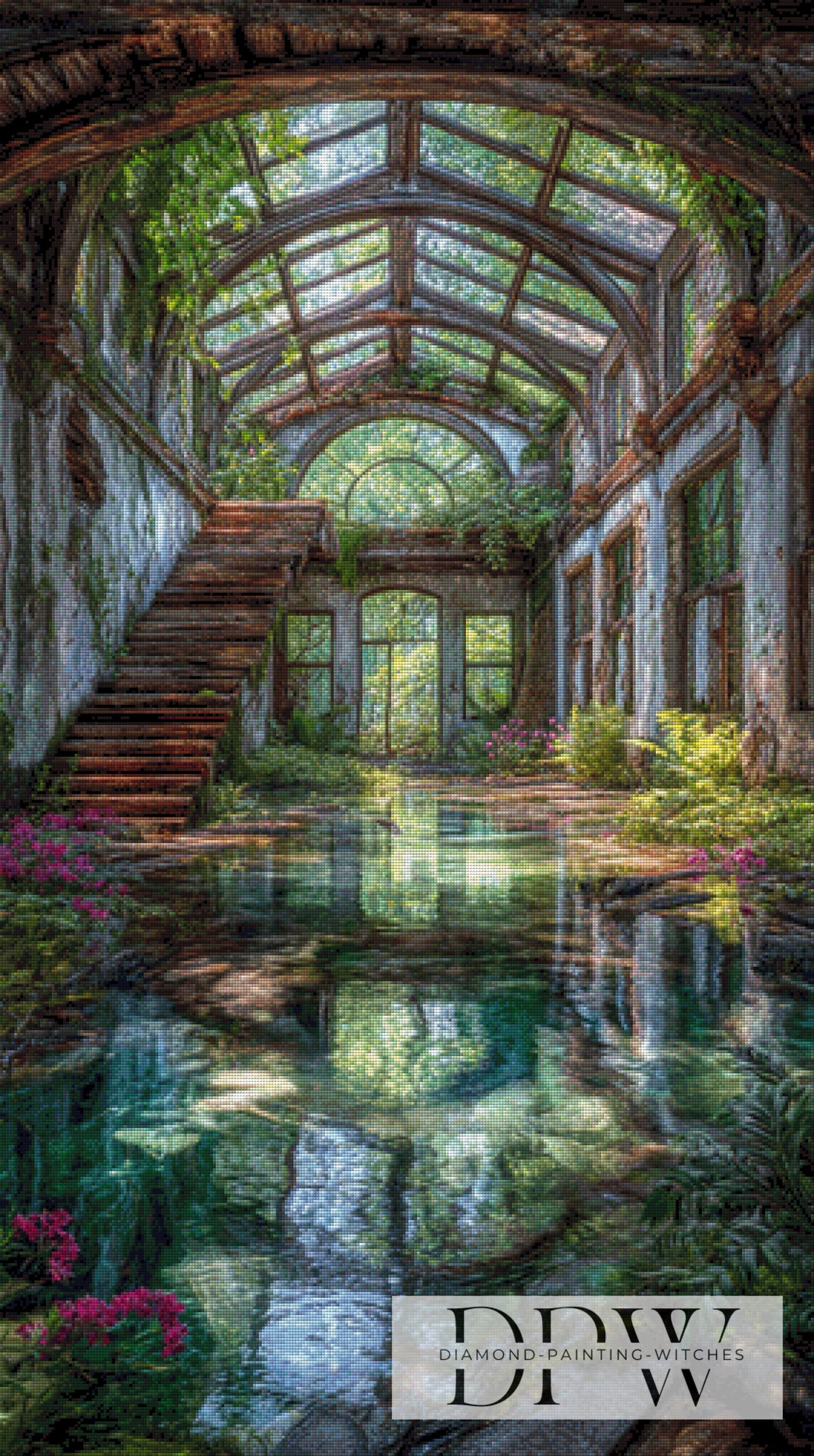 Verlassener Glasgarten by Elly_A.I  mit 240 Farben