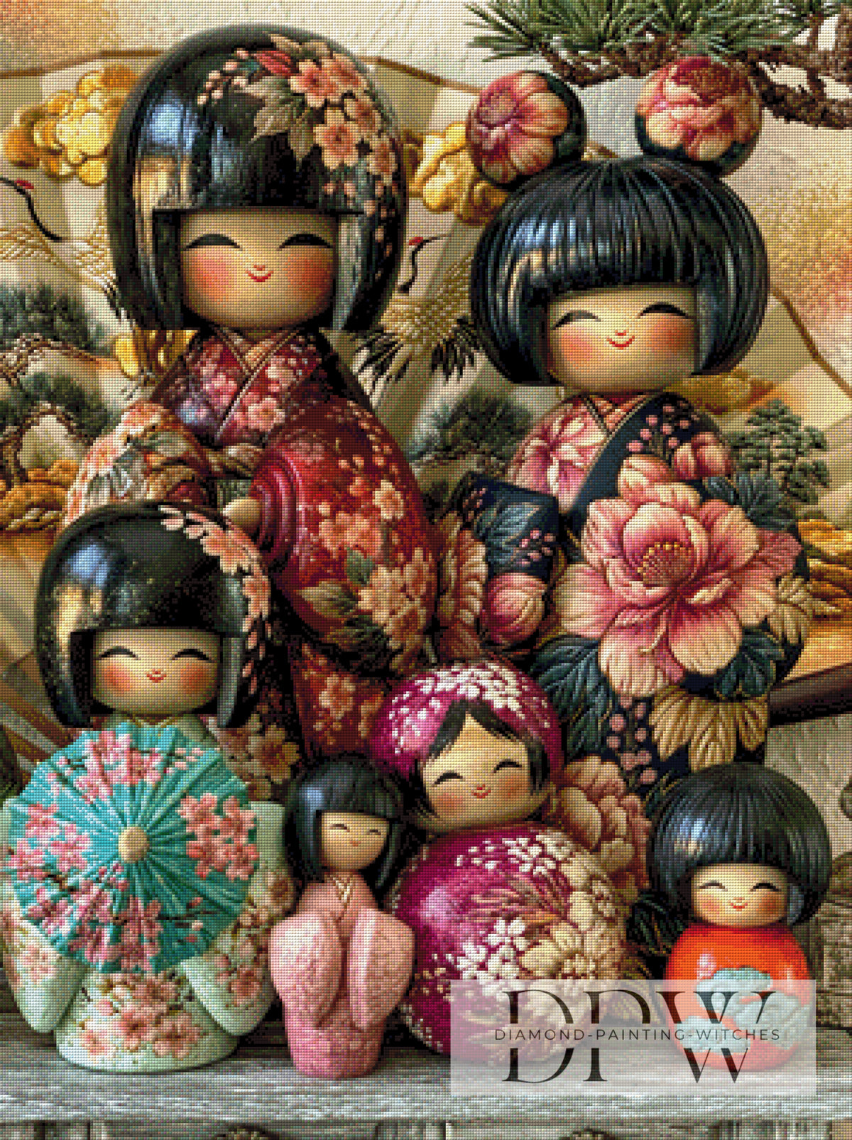 Kokeshi-Puppen by CleoDora mit 320 Farben