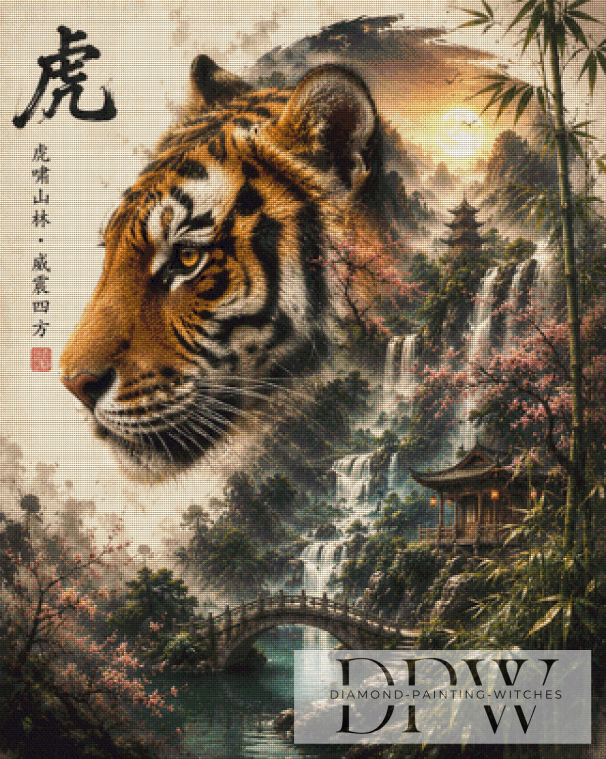 Sternzeichen Tiger by theA.art mit 160 Farben