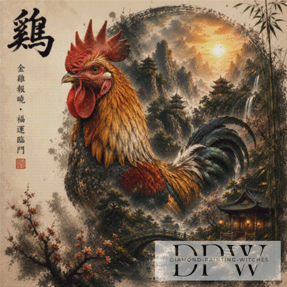Sternzeichen Hahn by theA.art mit 150 Farben