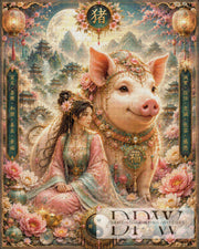 Sternzeichen Schwein by Elly_A.I  mit 250 Farben