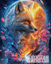 Moon Foxes by Elly_A.I with 270 colors