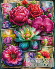 Stamps Flowers by Elly_A.I with 420 colors