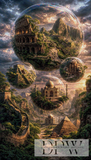 Floating Worlds by Elly_A.I with 220 colors