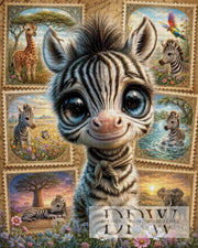 Zebra stamps by Elly_A.I with 250 colors
