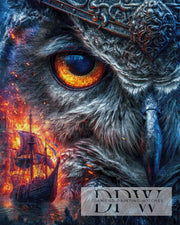 Pirate Owl by Elly_A.I with 260 colors