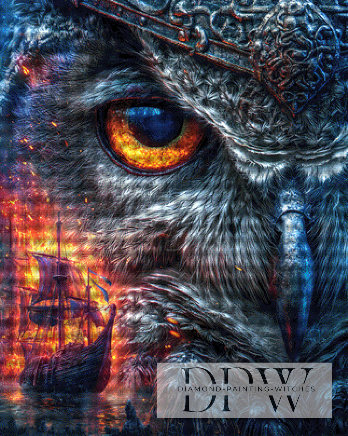 Pirate Owl by Elly_A.I with 260 colors