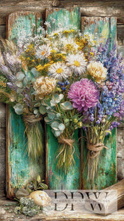 Wooden flowers by Elly_A.I with 300 colors