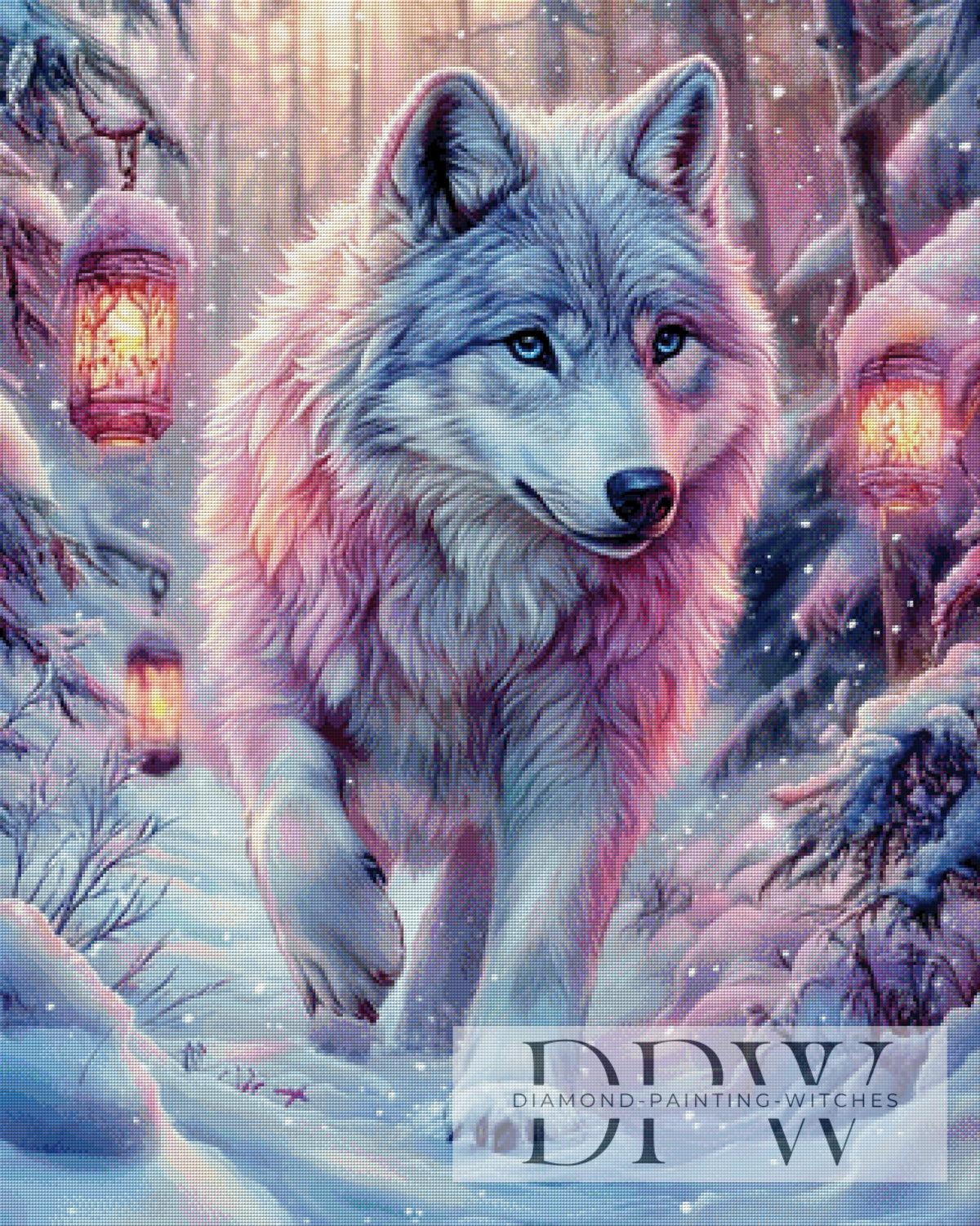 Icy Wolf by Elly_A.I with 190 colors