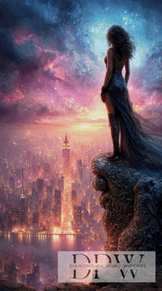 View of the city by Elly_A.I with 200 colors