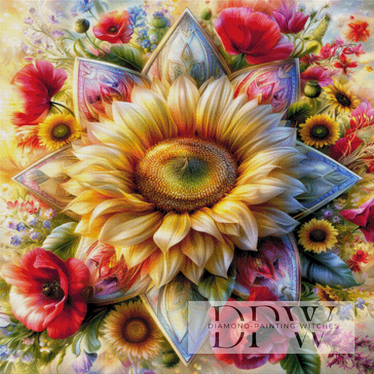 Flower mandala by CleoDora with 380 colors