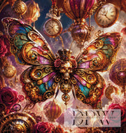 Steampunk Butterfly II by Elly_A.I with 340 colors