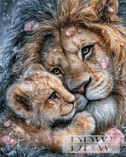 Cuddle Lions by Elly_A.I with 170 colors