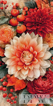 Dahlias in Autumn Light by Elly_A.I with 210 colors
