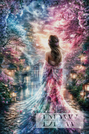 The Glow of the Cherry Blossoms by ellufija with 270 colors