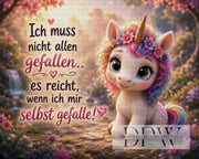 Unicorn saying by ellufija with 260 colors