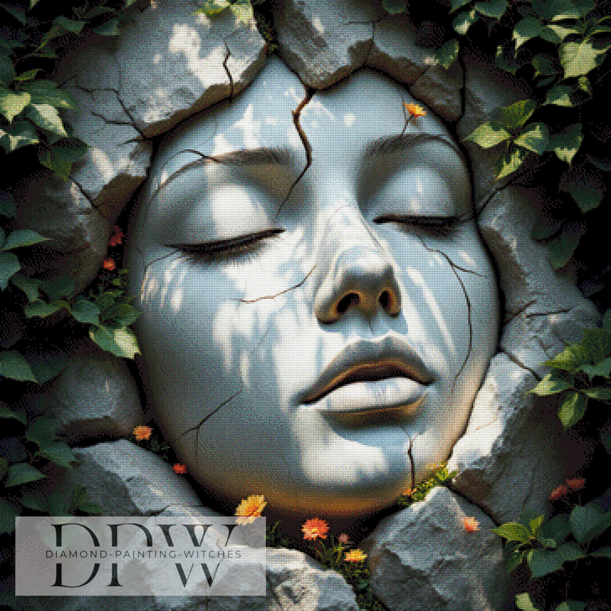 Blue Witch by Artifey, 70x90cm with 110 colors DPW-417
