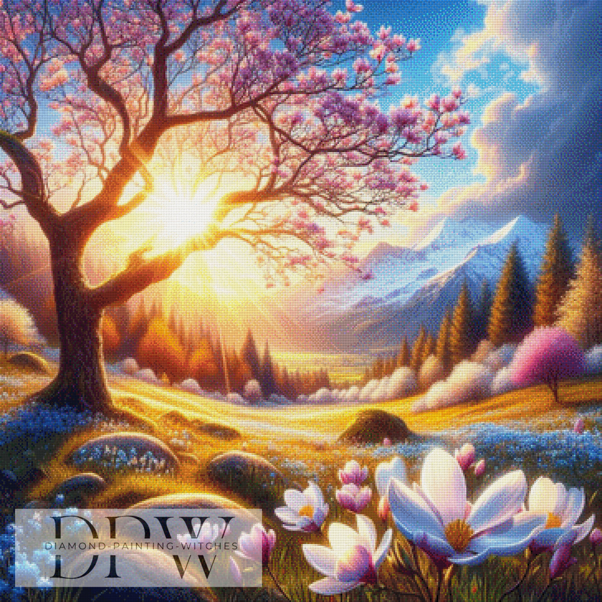 Magnolienbaum by CreatiVart, mit 315 Farben