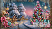 Colorful Christmas village by Elly_A.I with 370 colors