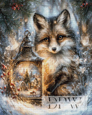 Fox in a winter fairy tale by Elly_A.I with 200 colors