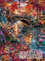 Autumn Light by the River by CleoDora with 390 colors