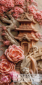 Enchanted Pagoda Realm by Elly_A.I. with 190 colors