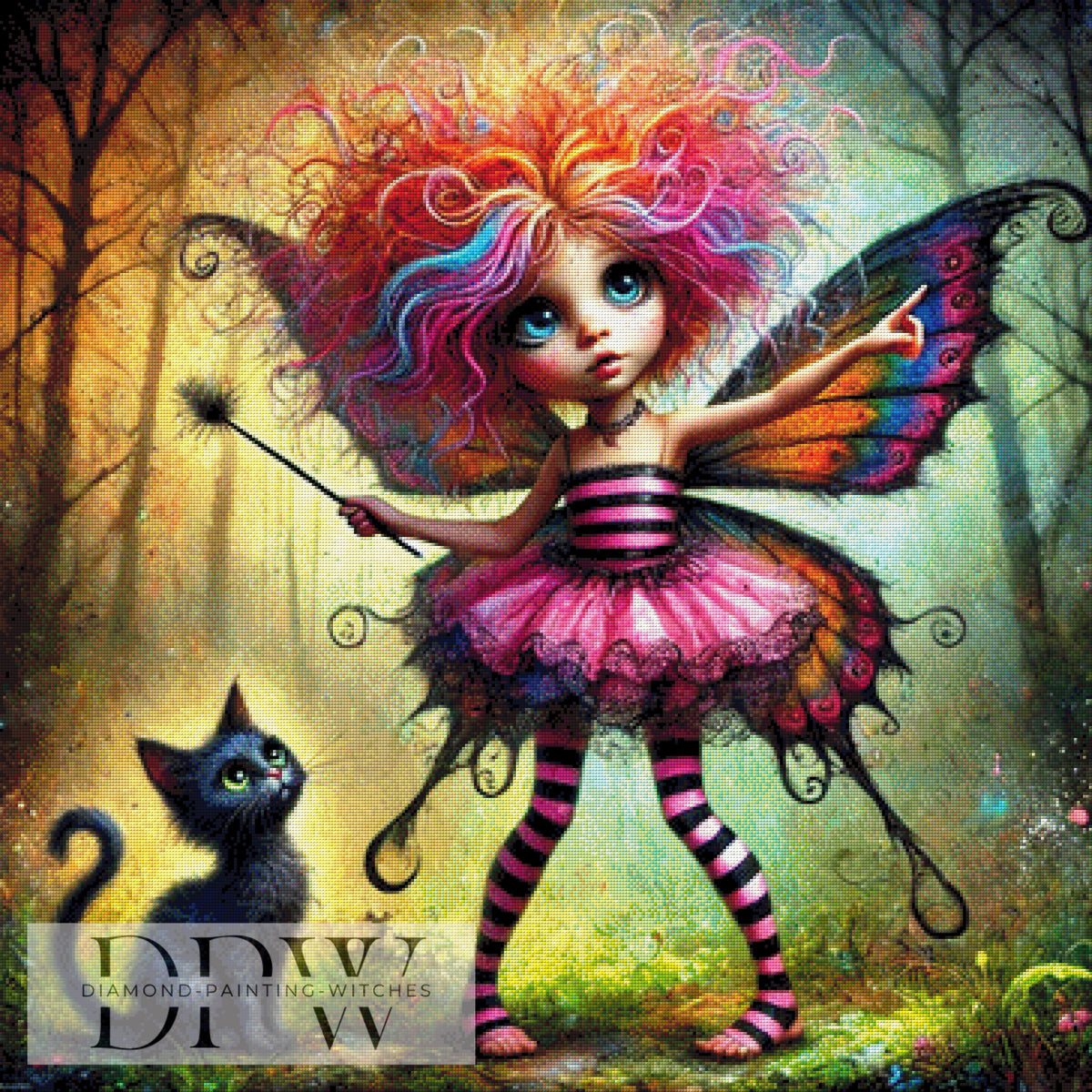 Blue Witch by Artifey, 70x90cm with 110 colors DPW-417