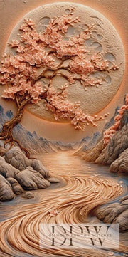 The Moon of Cherry Blossoms by Elly_A.I. with 140 colors