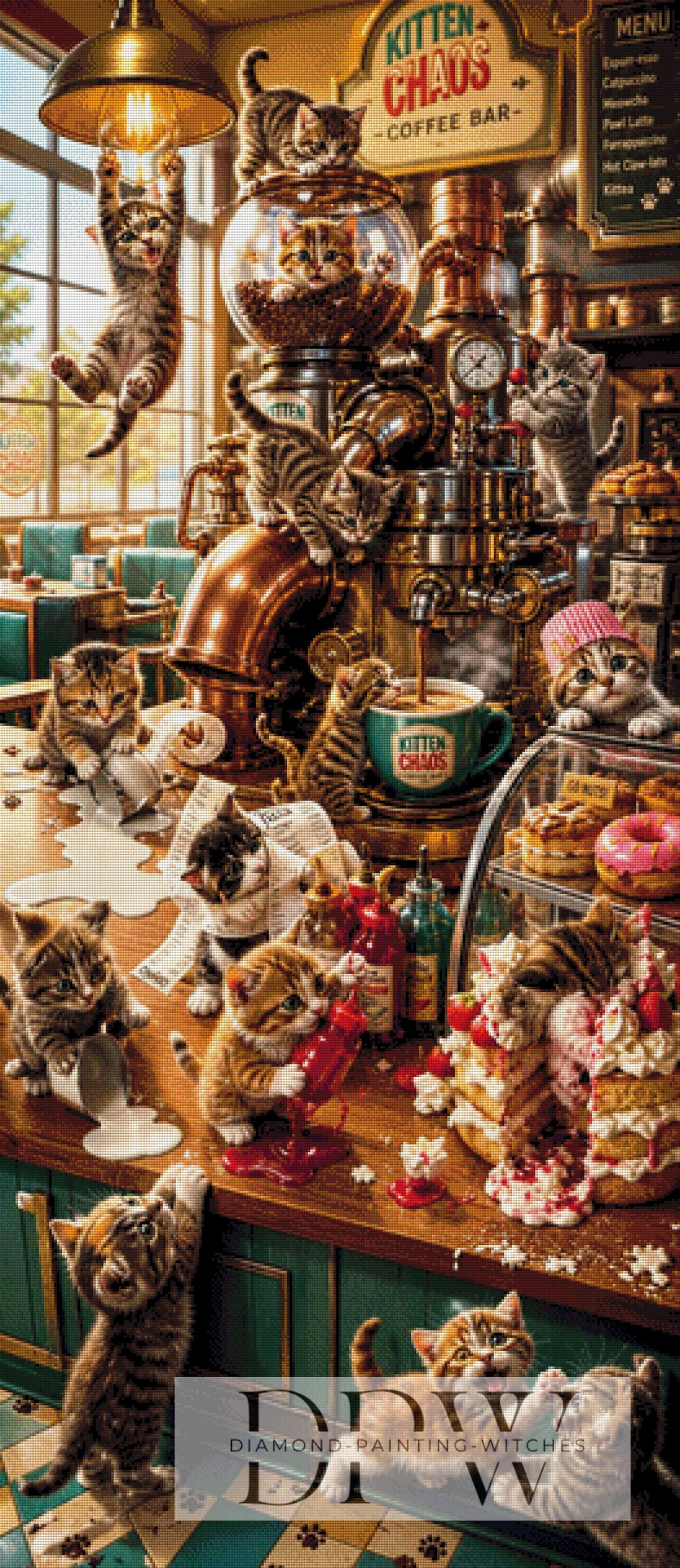Pixxel PicsによるKitten Chaos Coffee Bar（270色）