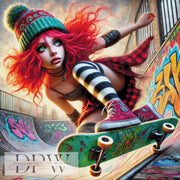 Skatergirl by Casalla Vendetta, mit 410 Farben
